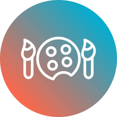 Gıda simgesinin vektör illüstrasyonu