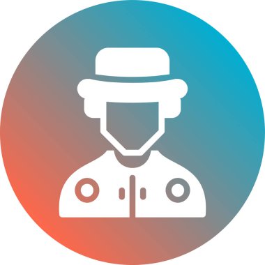 Sakallı bir adamın vektör çizimi