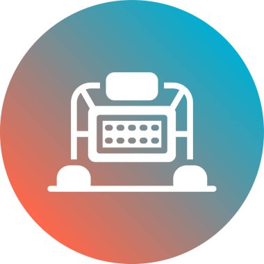 Yazıcı simgesi vektör illüstrasyonu