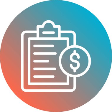 iş belgesi vektör simgesi modern illüstrasyon