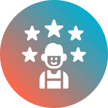 Tek bir renk simgesinin vektör illüstrasyonu