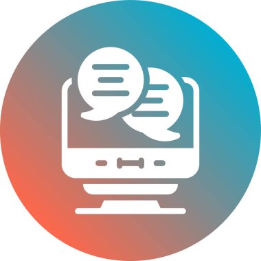 internet vektör çizgisi çemberi