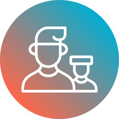 İnsan simgesinin vektör illüstrasyonu