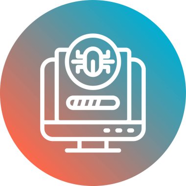 Bir simgenin vektör illüstrasyonu