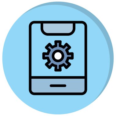 vites vektör illüstrasyon tasarımlı akıllı telefon