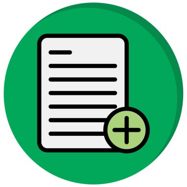 belge simgesi, vektör illüstrasyon tasarımı