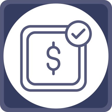 Dolar simgesi, vektör illüstrasyonu