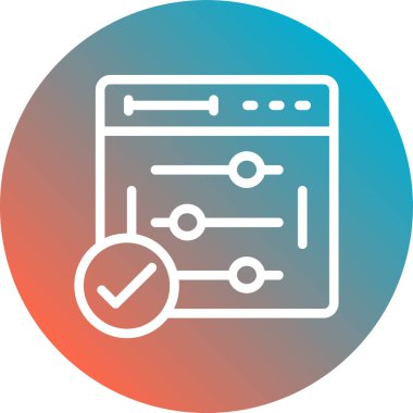 seo modern simgesinin vektör illüstrasyonu