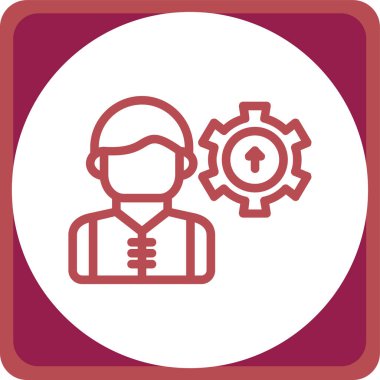 dişli simgesi vektör illüstrasyonu