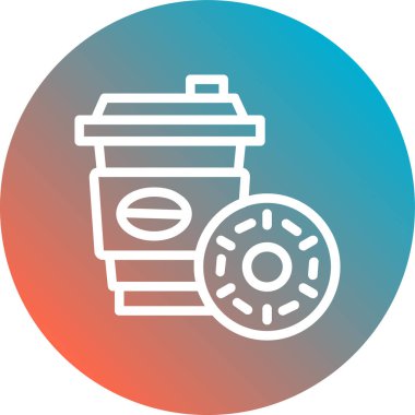 kahve fincanı simgesi, vektör illüstrasyonu