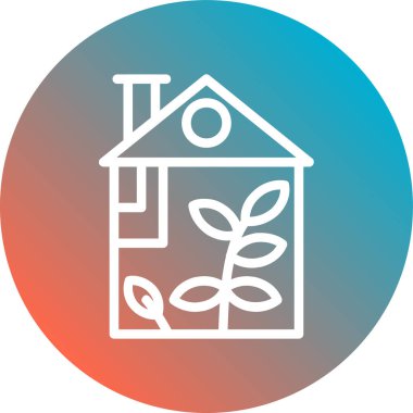 Modern yapı simgesinin vektör illüstrasyonu