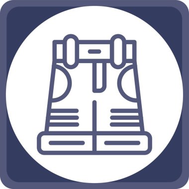 Otomobil fren kemeri simgesi doldurulmuş taslak biçimi