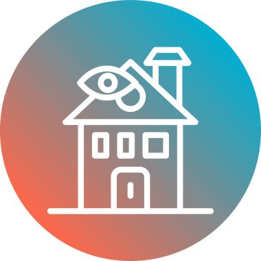 Modern yapı simgesinin vektör illüstrasyonu