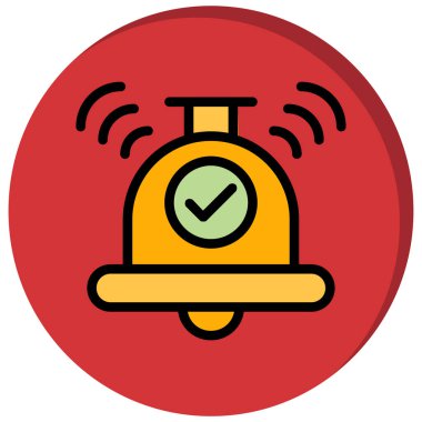 Alarm çanı vektör simgesi