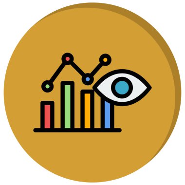 iş grafiği simgesi. vektör illüstrasyonu