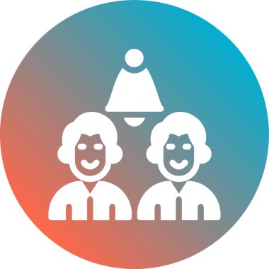 Aile simgesinin vektör illüstrasyonu