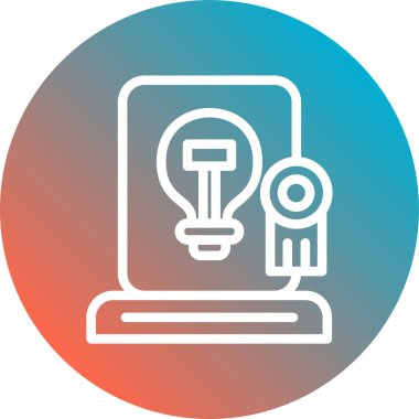 lamba vektör simgesi, basit tasarım illüstrasyonu