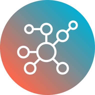 Bir ağ simgesinin vektör illüstrasyonu