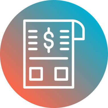 Vektör belgesi Simge illüstrasyonu