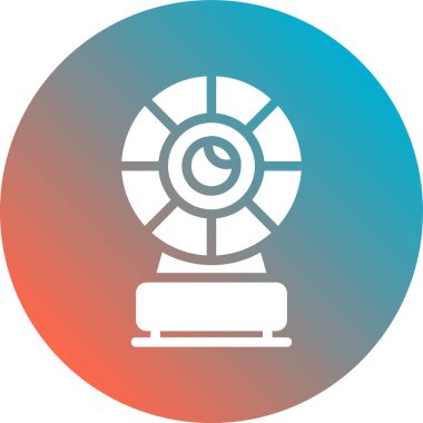 Moda tarzı izole edilmiş arka planda fan simgesi