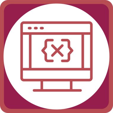 Hata simgesi. Basit tasarım