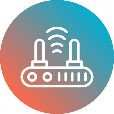 Benzersiz Sinyal Vektörü Kabartma Simgesi