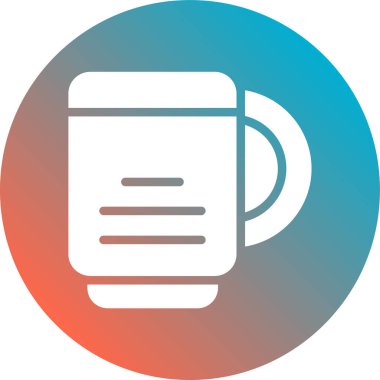 kahve kupası simgesi, vektör illüstrasyonu