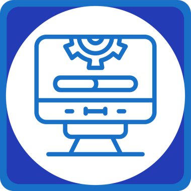 seo modern simgesinin vektör illüstrasyonu