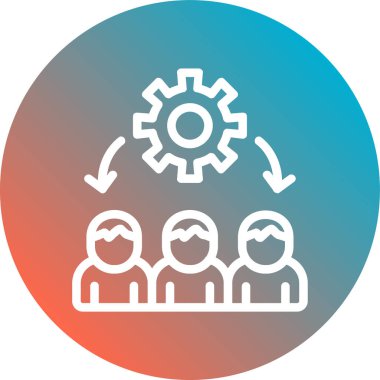 Seo modern simge renklerinin vektör illüstrasyonu