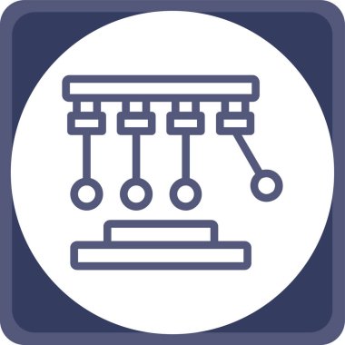 Abaküs. Web simgesi basit illüstrasyon