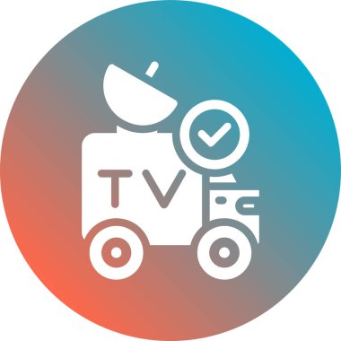 televizyon simgesi vektör illüstrasyonu