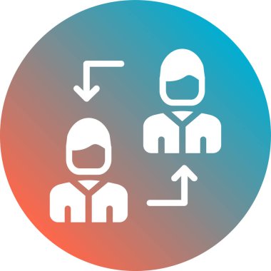 İnsan simgesinin vektör illüstrasyonu