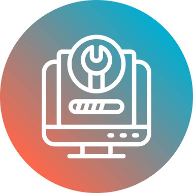 Çemberdeki bir eklentinin vektör simgesi.