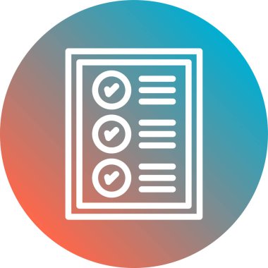 Belge simgesinin vektör illüstrasyonu