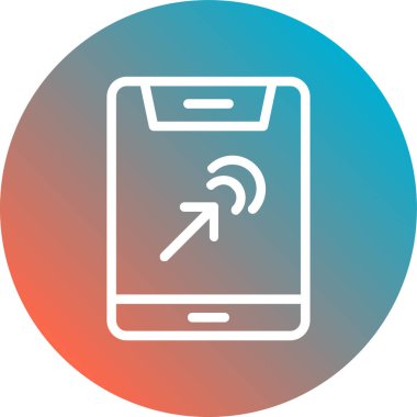 Kolayca değiştirebilen veya düzenleyebilen mobil vektör simgesi