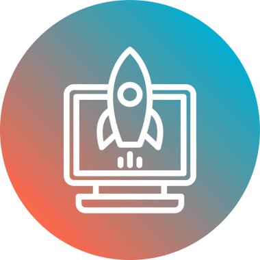 başlangıç düz vektör simgesi