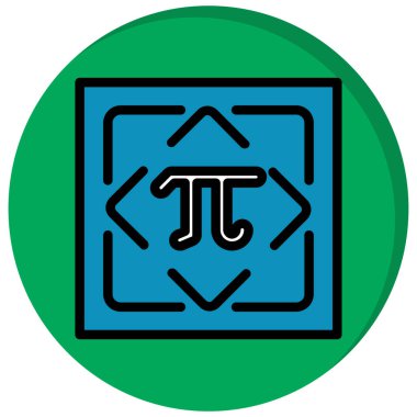 Pasta grafiği simgesi. beyaz üzerinde izole edilmiş turta şeması vektör simgesi rengi