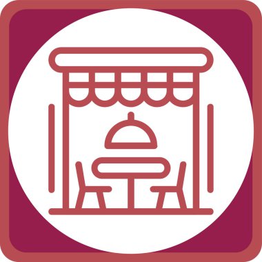 Bir binanın vektör illüstrasyonu