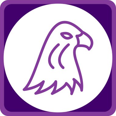 Kuş simgesinin vektör illüstrasyonu