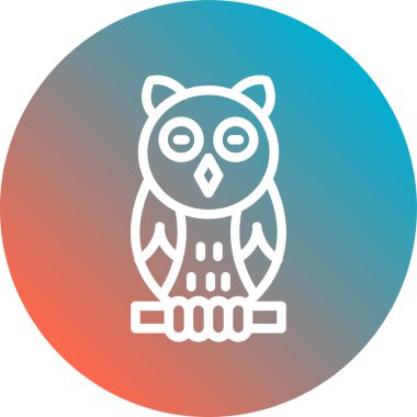 Kolayca değiştirebilen veya düzenleyebilen baykuş vektör simgesi