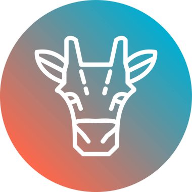 Modern b 'nin vektör illüstrasyonunda keçi ikonu yok