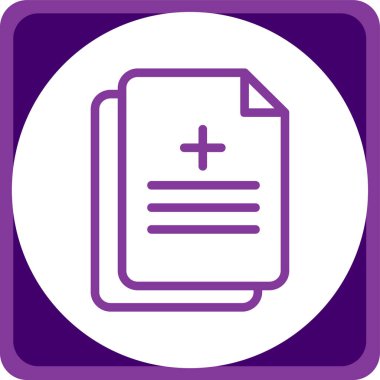 Dosya modern simgesinin vektör illüstrasyonu