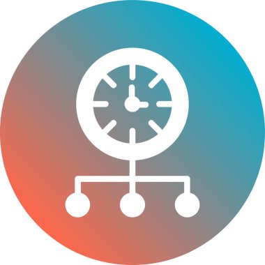 Saat simgesi, vektör illüstrasyonu