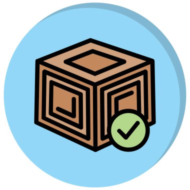 Çikolata. Web simgesi basit illüstrasyon