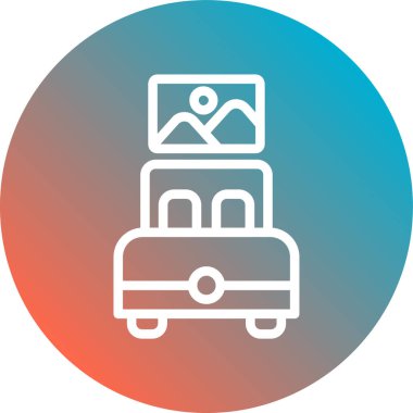 Vektör illüstrasyonu, simge ögesi biçimi