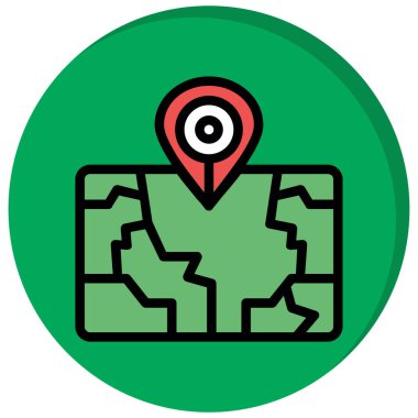 Harita işaretleyici vektör simgesi