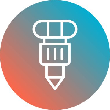 Kalem. Web simgesi basit illüstrasyon