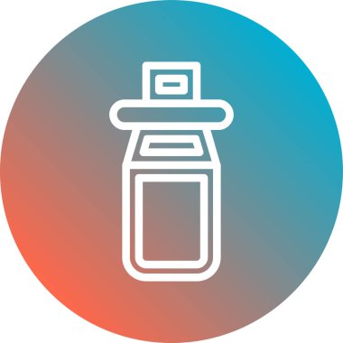 Güzellik ve moda simgelerinin vektör çizimi