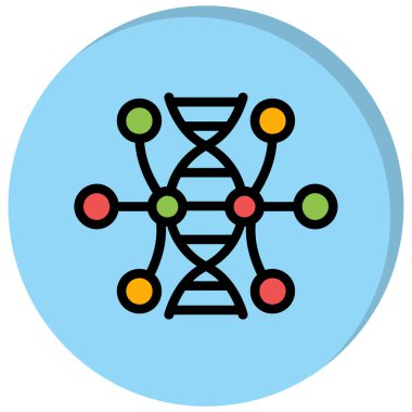 Moda biçimi izole edilmiş arkaplanda DNA simgesi