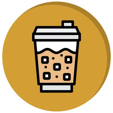 kahve fincanı ikonu vektör illüstrasyonu